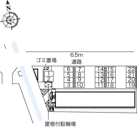 ★手数料０円★越前市上太田町 月極駐車場